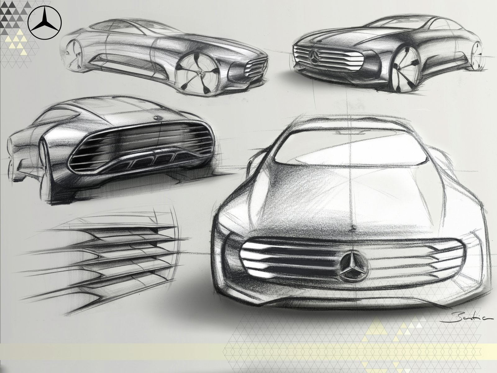 Automobile design，Benz，conceptual design，Aerodynamics，