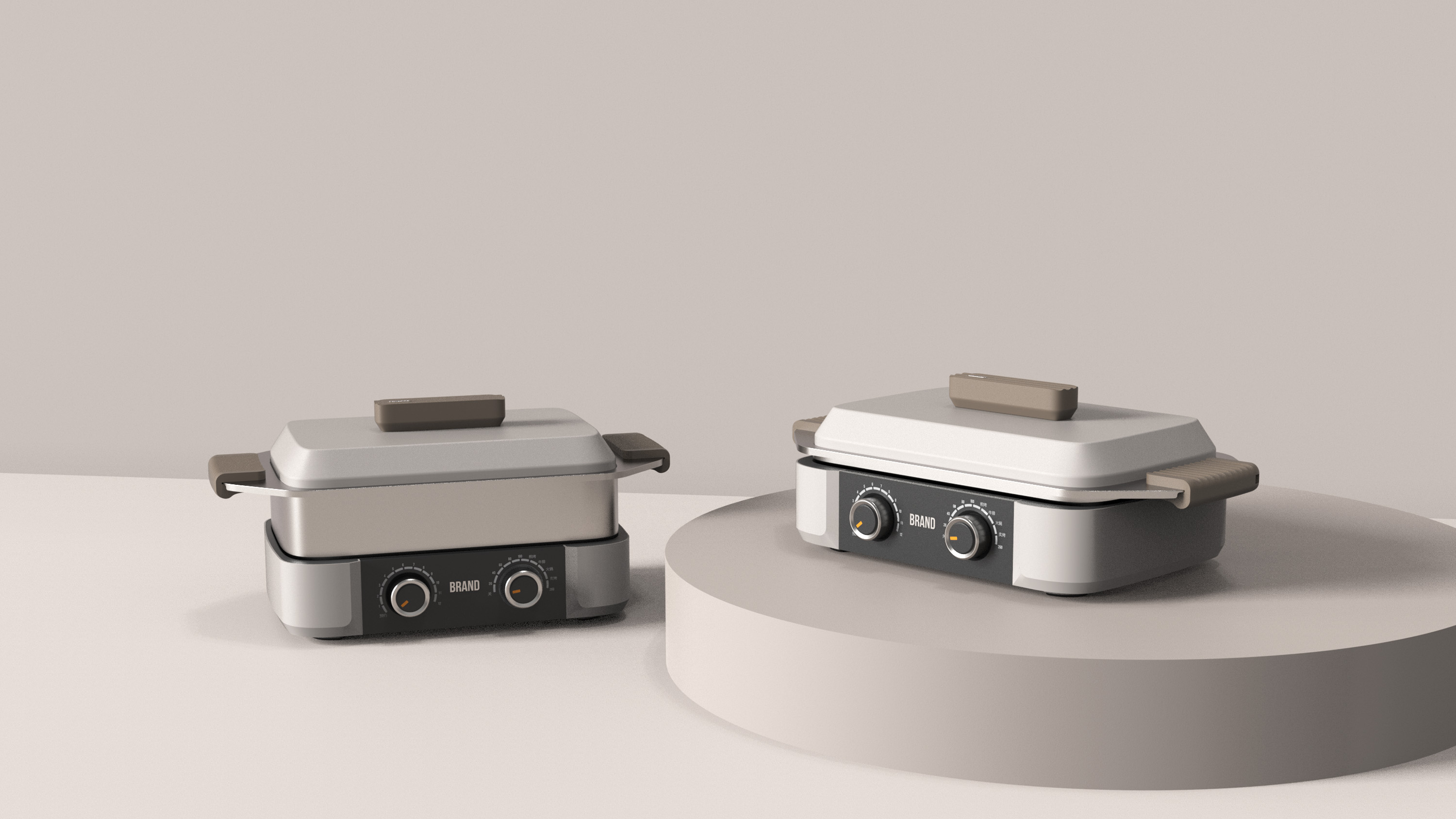 industrial design，Appearance design，product design，Electric frying pan，Frying pan，Kitchen products，