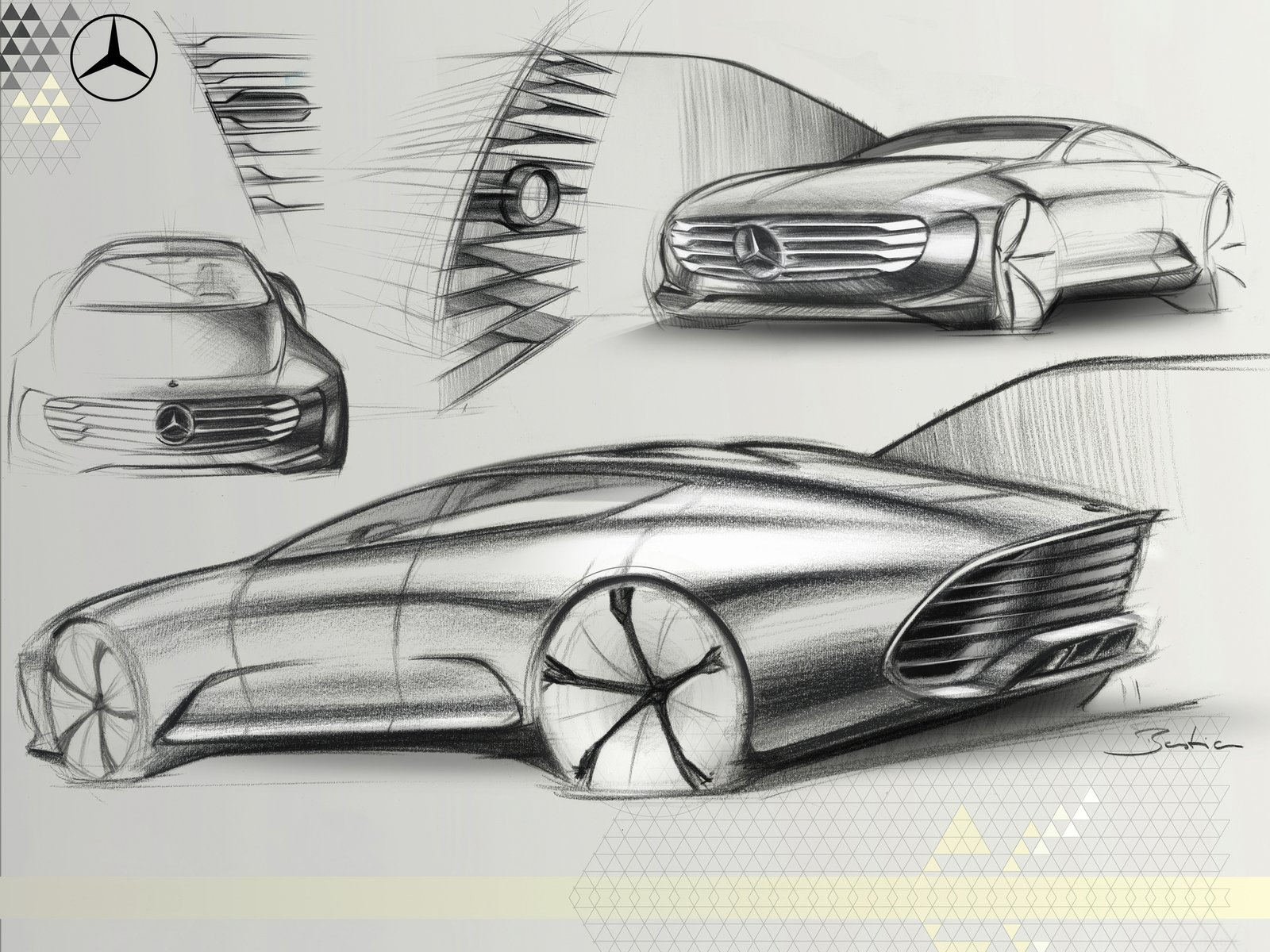 Automobile design，Benz，conceptual design，Aerodynamics，