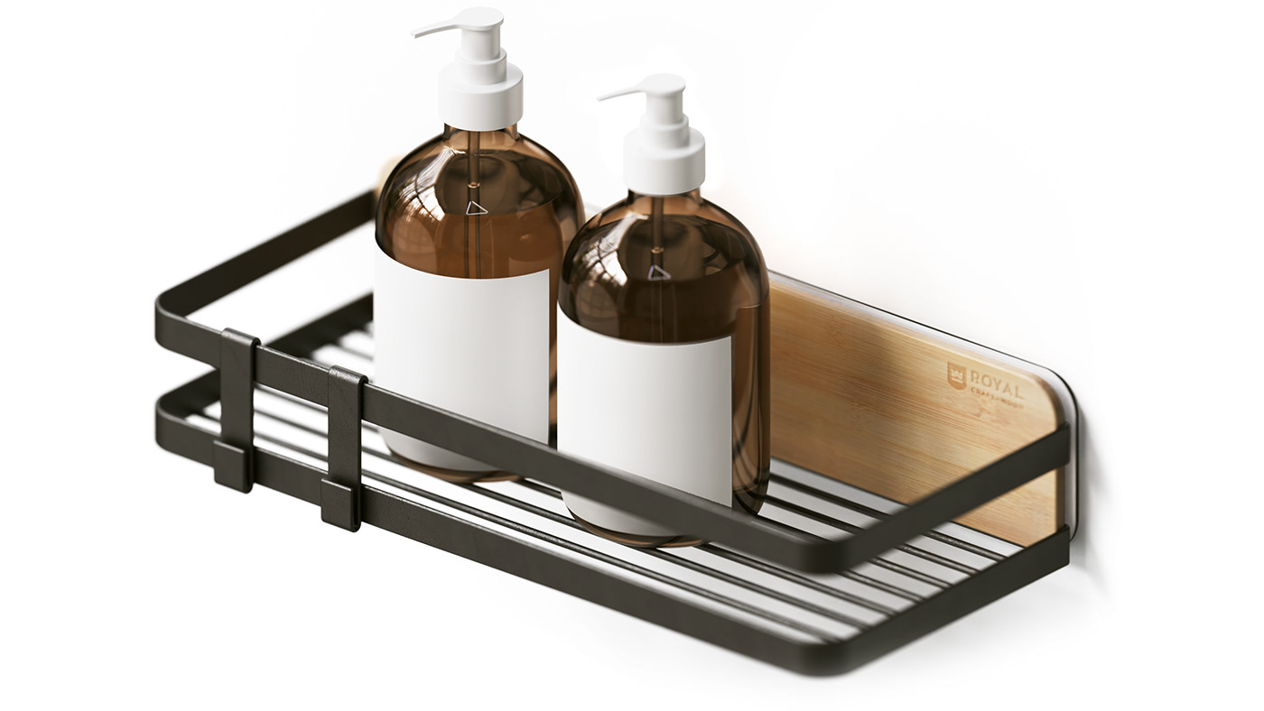 SHOWER CADDY，ROYAL，Shower stand，Receive，Minimalism，