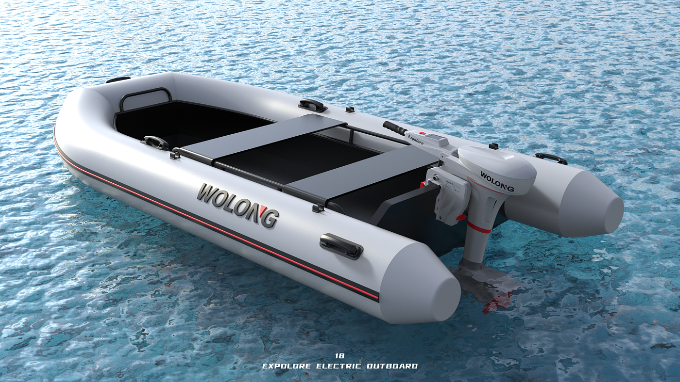 industrial design，Electric outboard，new energy，Streamlined style，