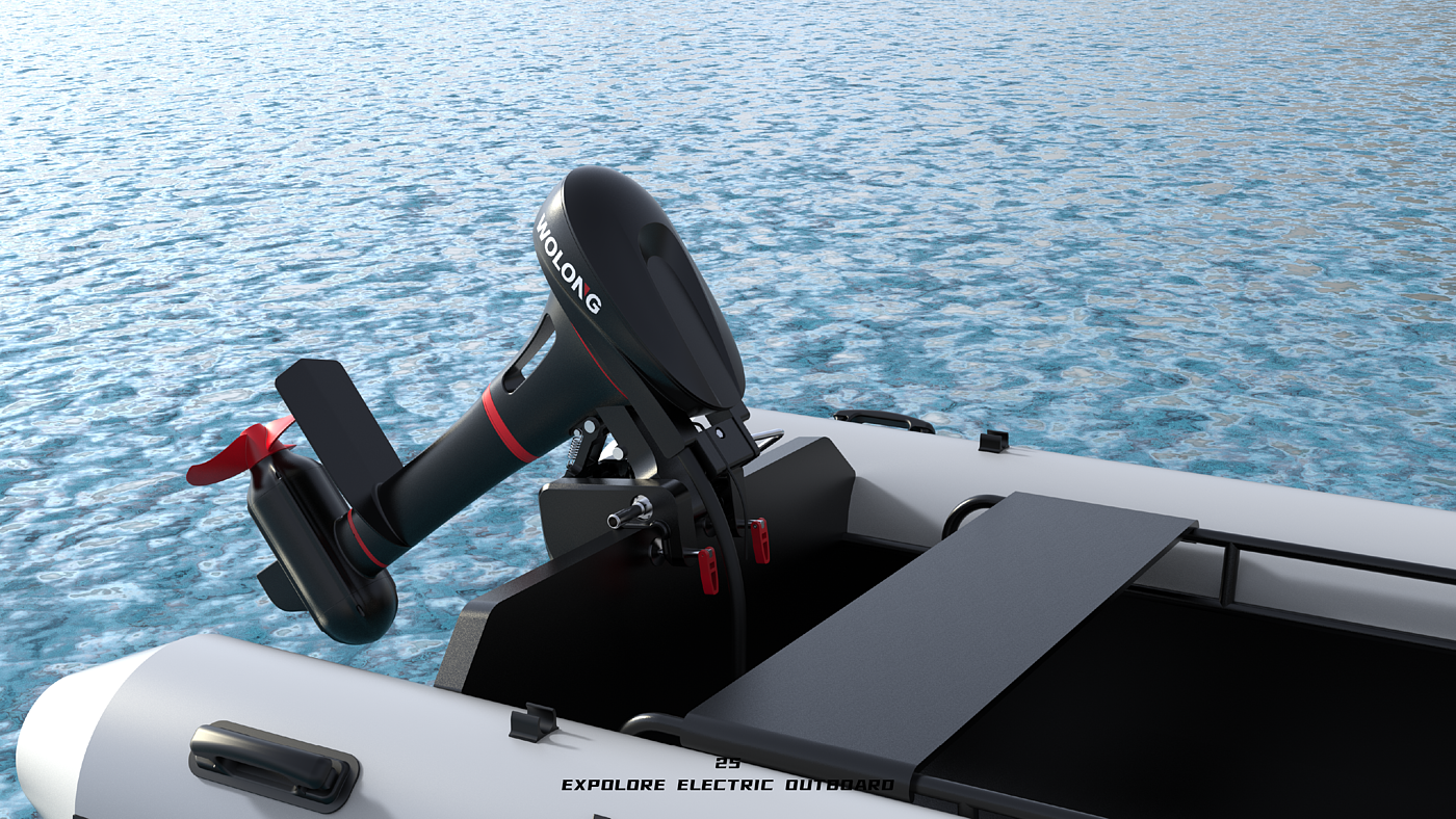 industrial design，Electric outboard，new energy，Streamlined style，