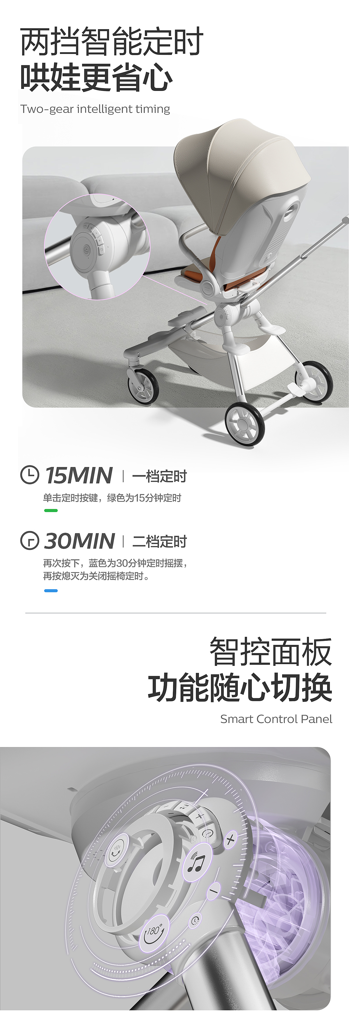 Baby stroller，Children carts，Intelligent Coax Baby Car，