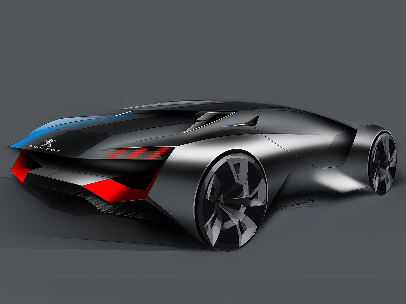 industrial design，Automobile design，sign，Sports car，Hand drawn，