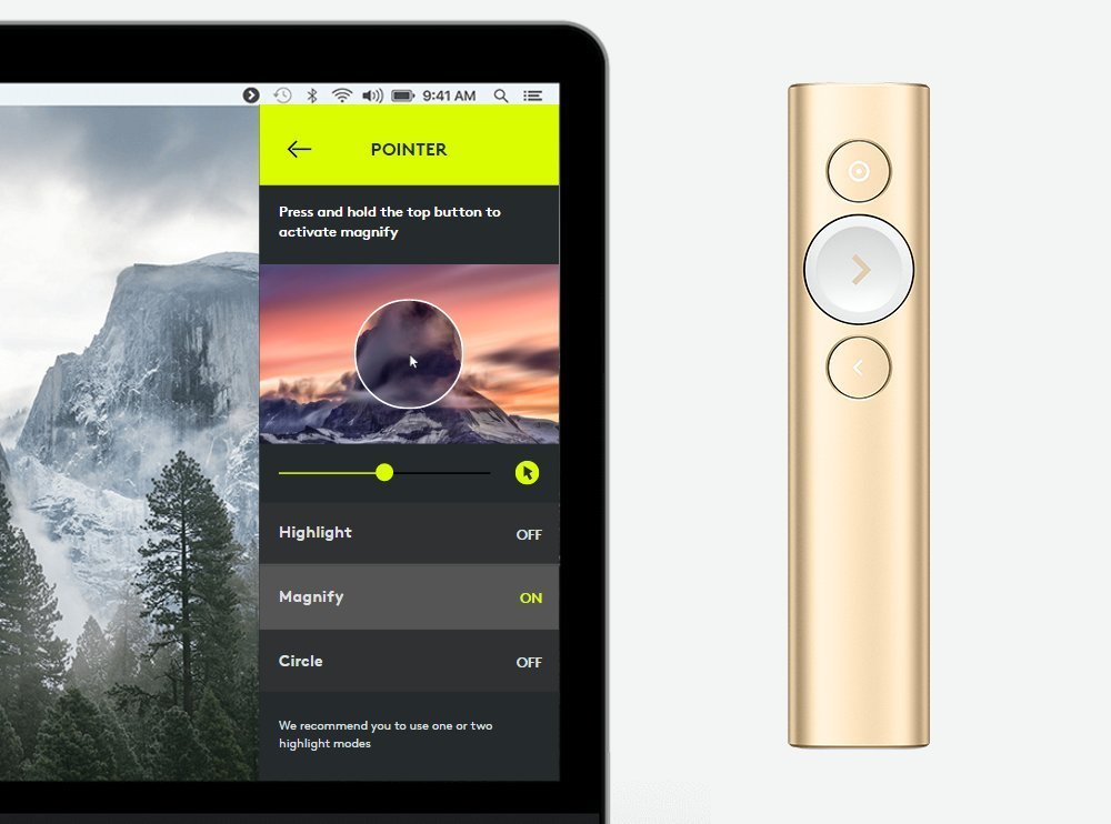 Logitech，Laser pen，intelligence，