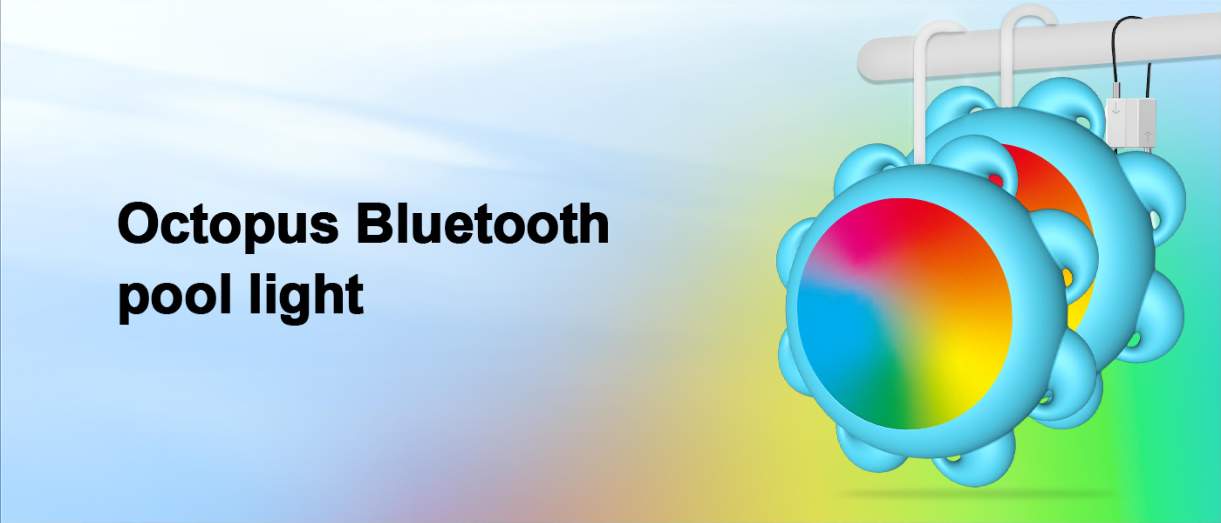 Octopus bluetooth swimming pool light，Swimming pool lamp，Atmosphere lamp，Floor lamp，