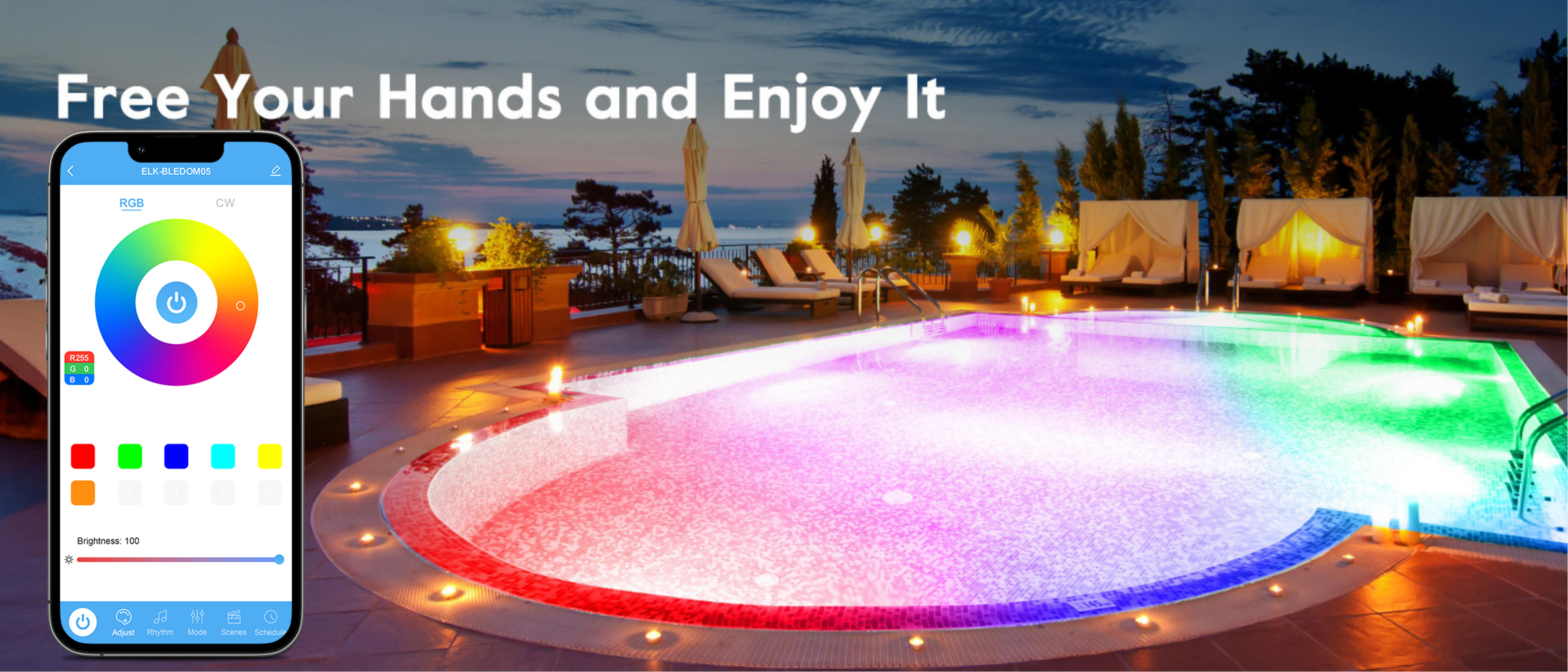 Octopus bluetooth swimming pool light，Swimming pool lamp，Atmosphere lamp，Floor lamp，