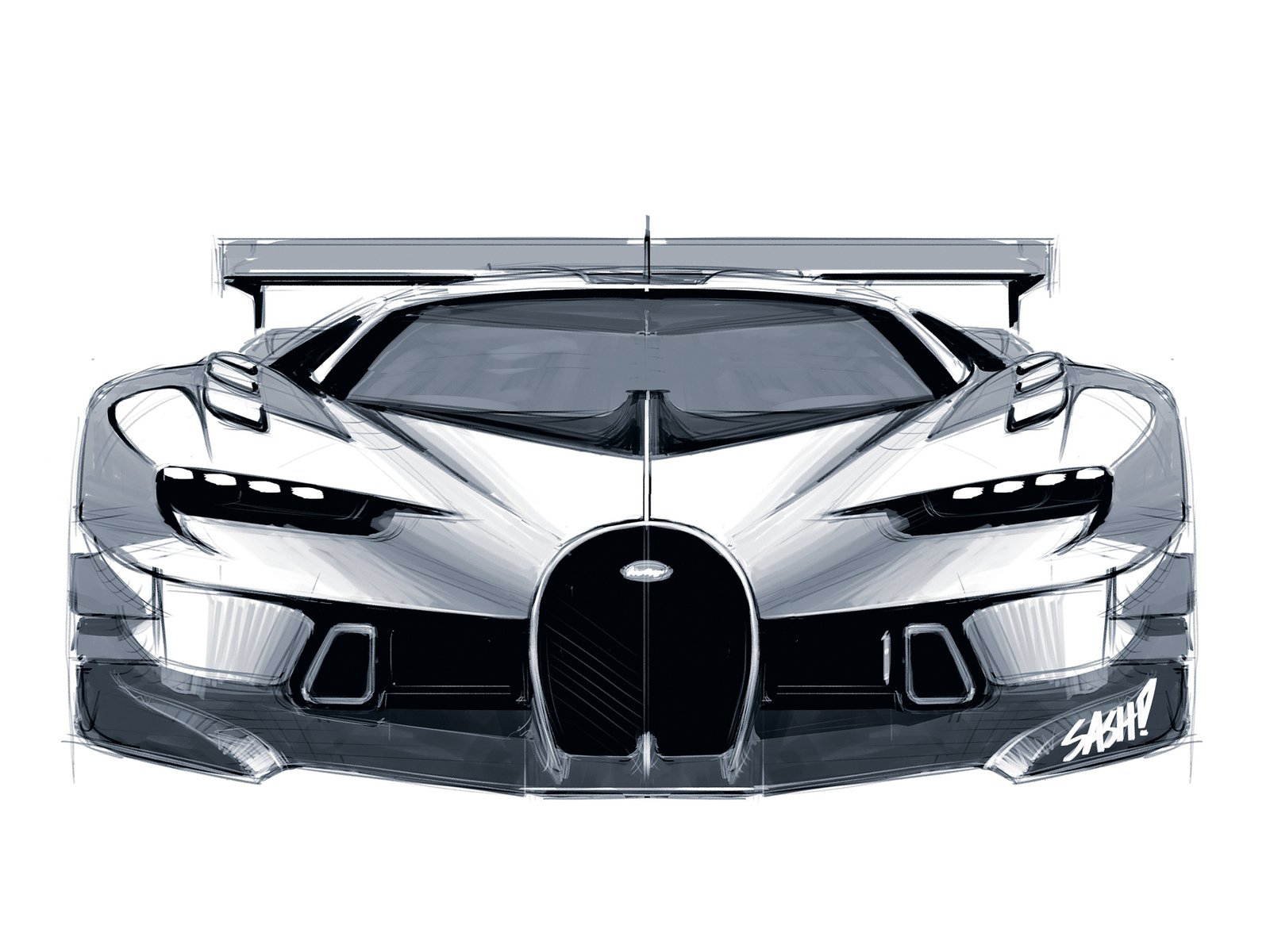 Automobile design，conceptual design，Bugatti，Hand drawn，design sketch，