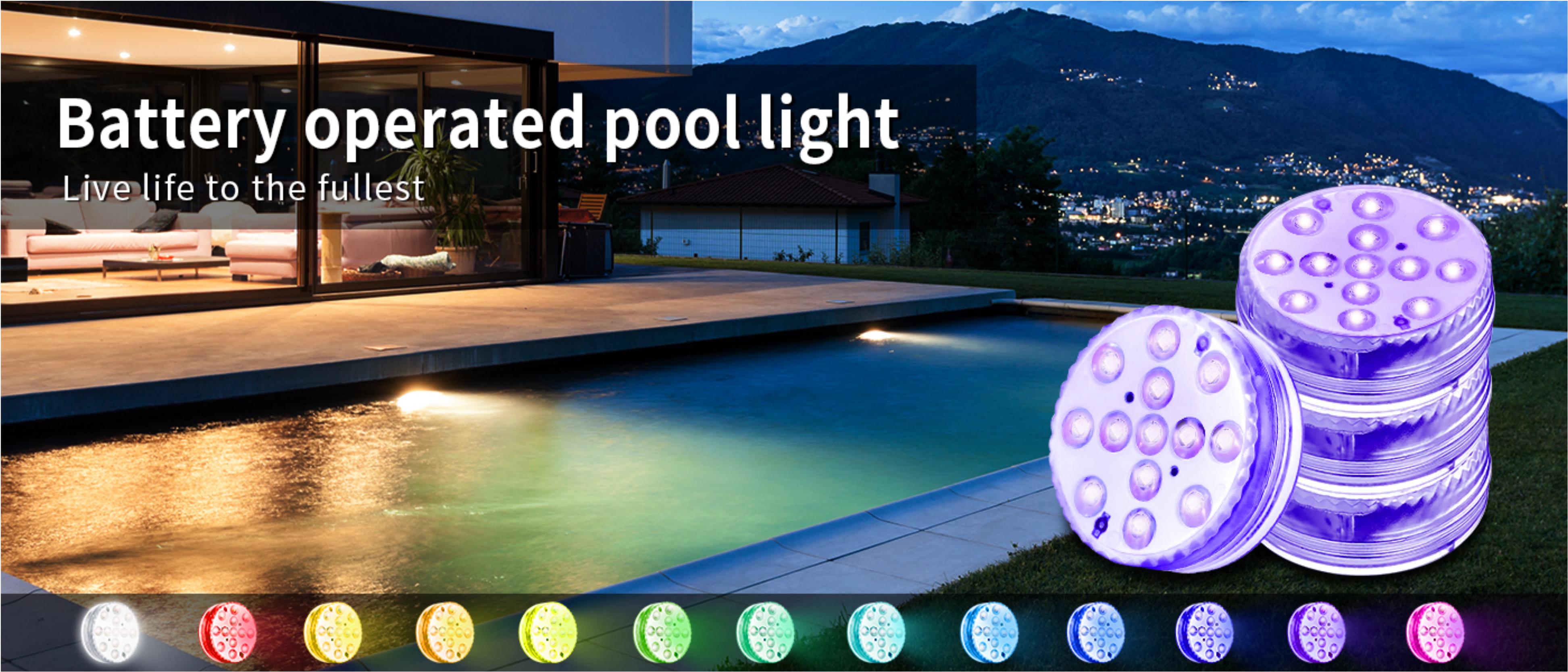 Swimming pool lamp，Atmosphere lamp，Battery swimming pool lamp，Atmosphere sense，Waterproof swimming pool lamp，Explosive，Amazon，