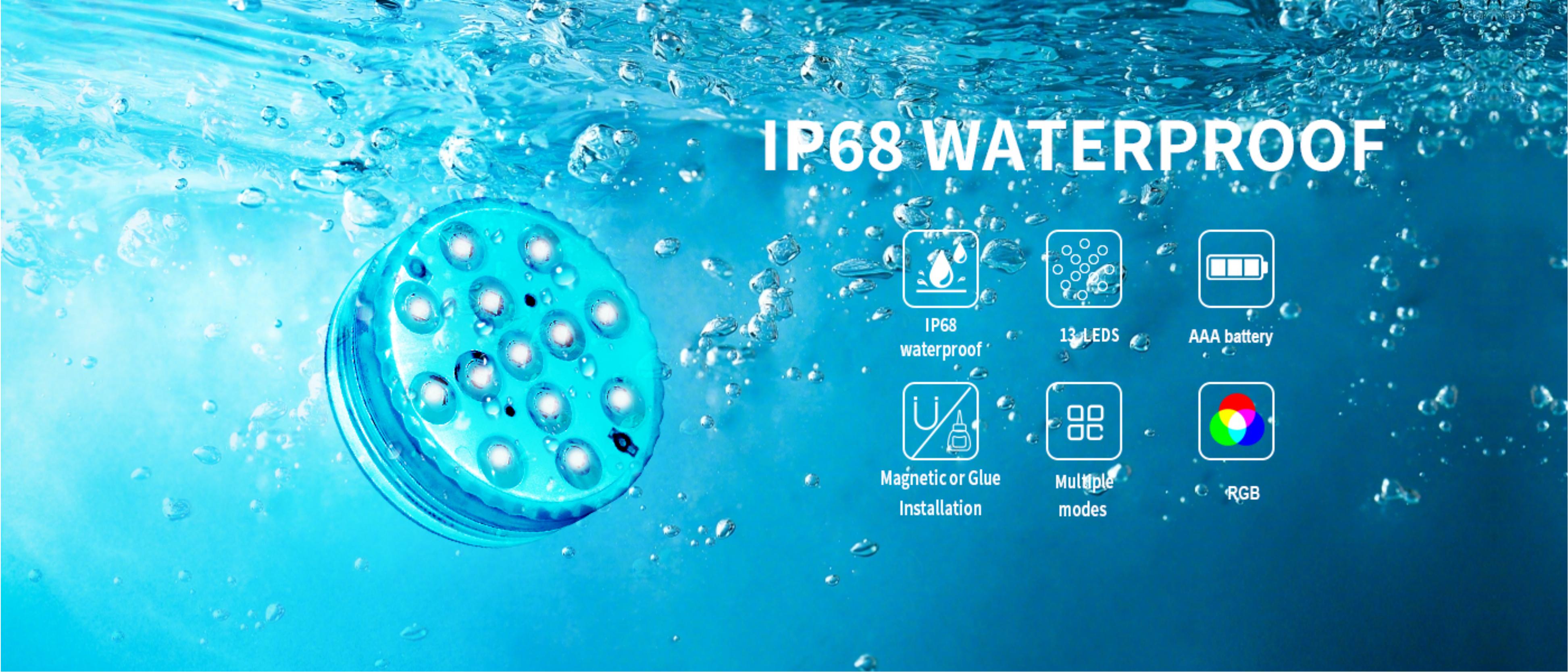 Swimming pool lamp，Atmosphere lamp，Battery swimming pool lamp，Atmosphere sense，Waterproof swimming pool lamp，Explosive，Amazon，