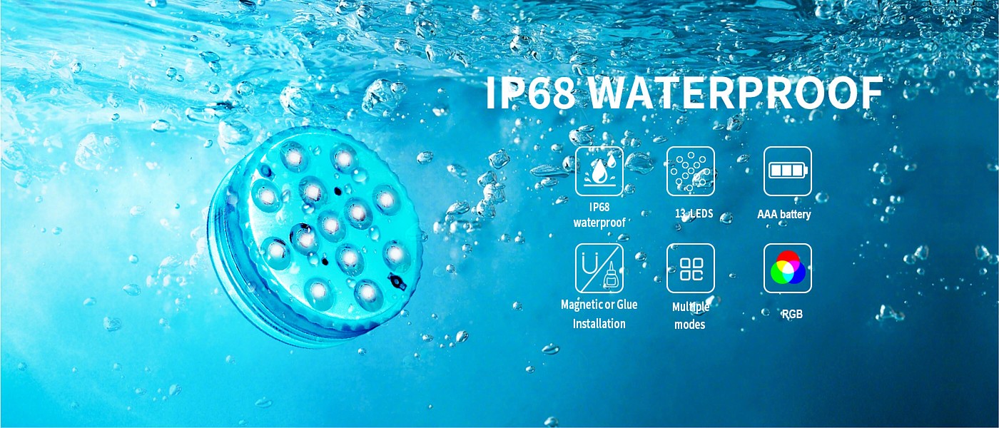 Swimming pool lamp，Atmosphere lamp，Battery swimming pool lamp，Atmosphere sense，Waterproof swimming pool lamp，Explosive，Amazon，