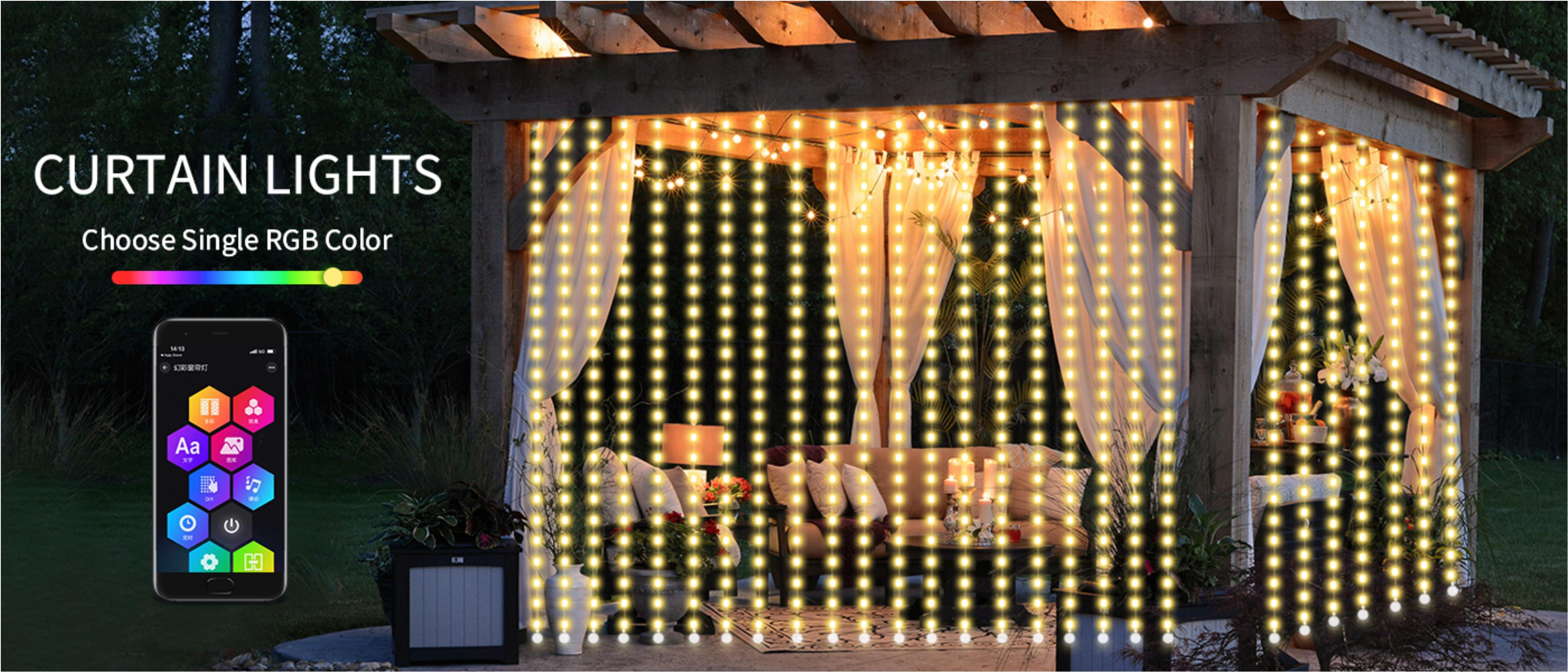 Decorative lamp，Curtain lamp，Floor lamp，Atmosphere lamp，