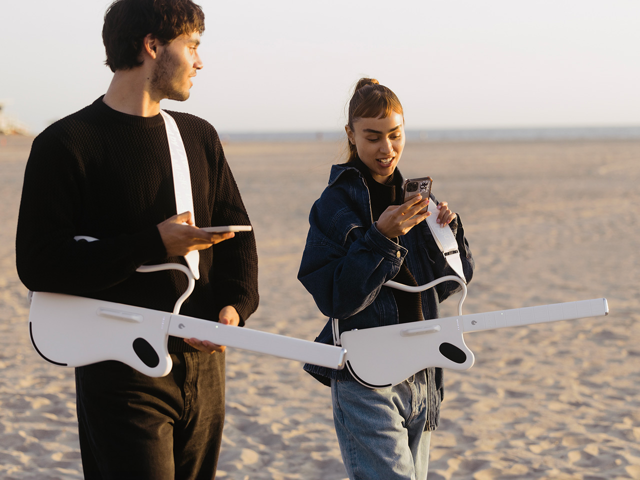 guitar，No string design，AI Music，Built in speaker，