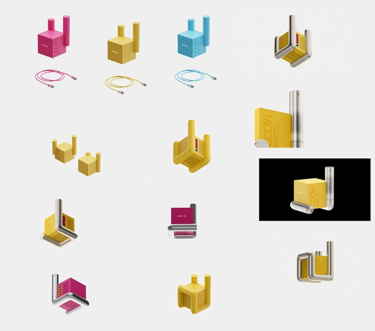 wi-fi，chimney，Lego blocks，Bright color，ornament，