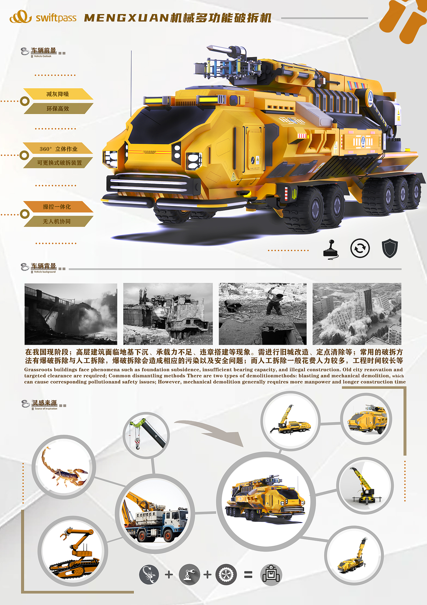 High-altitude demolition vehicle，