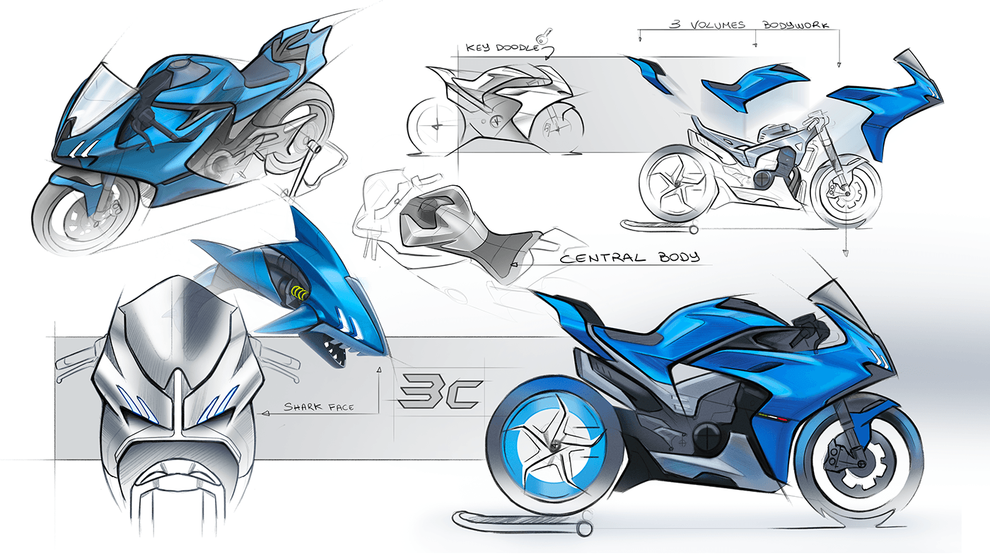 vehicle，motorcycle，3CILINDRI，industrial design，