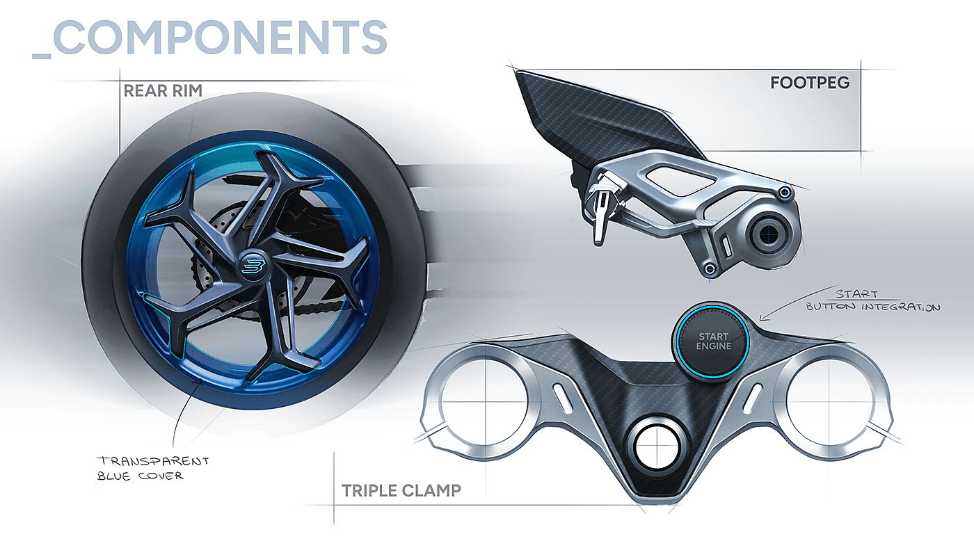 vehicle，motorcycle，3CILINDRI，industrial design，