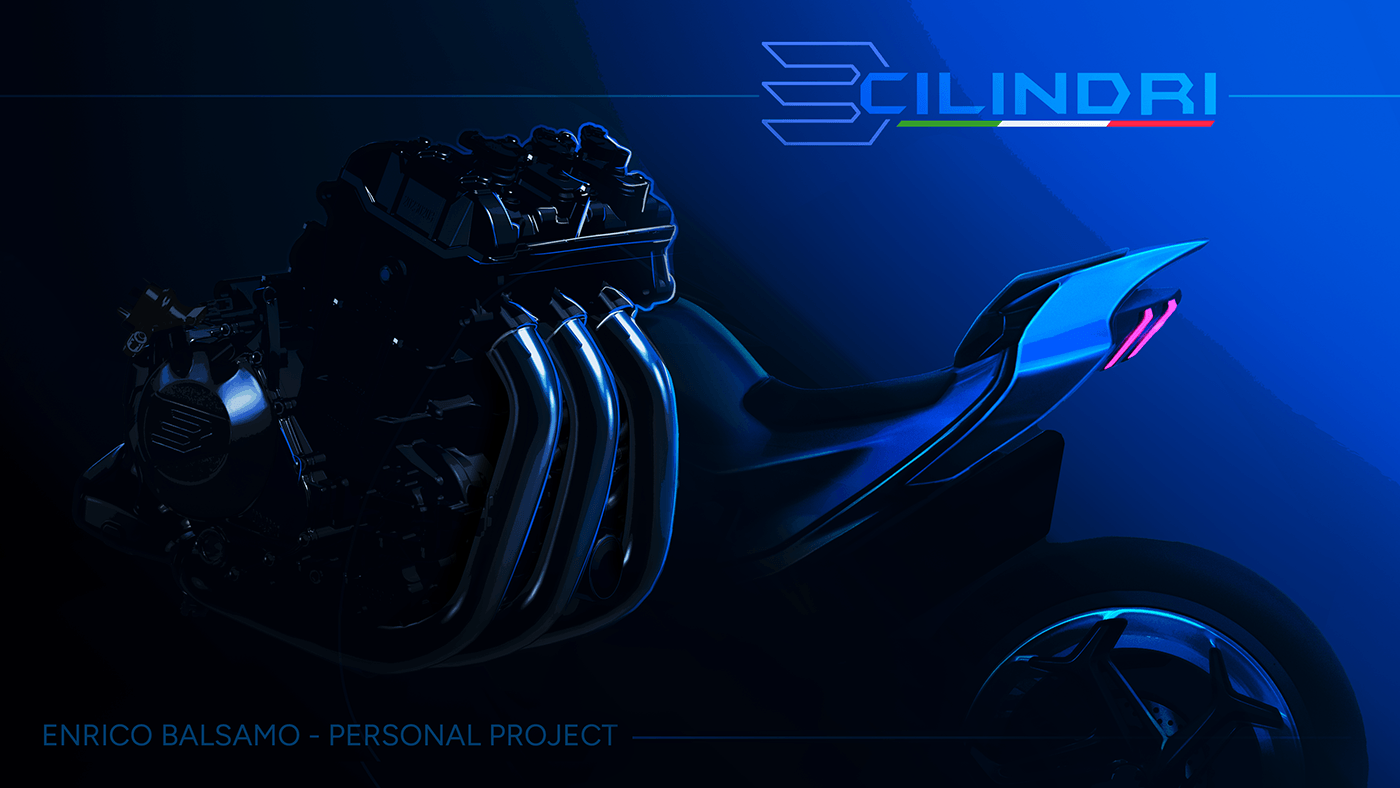 vehicle，motorcycle，3CILINDRI，industrial design，