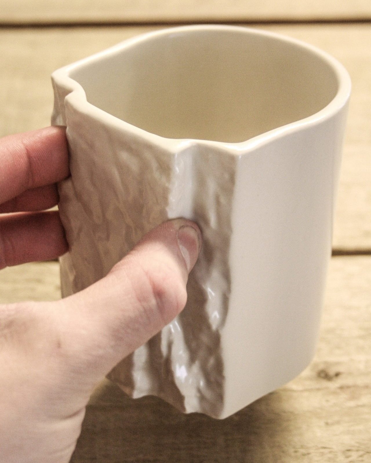 Bone China，coffee cup，sessile design，Rock Climbing，Pinch Hold Mug，