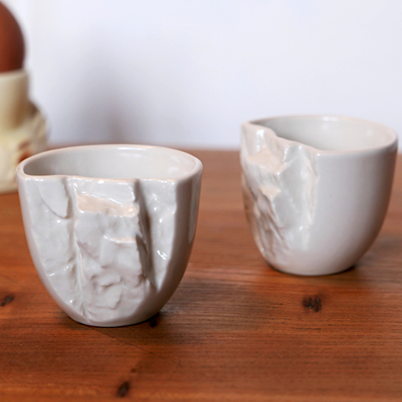 Bone China，coffee cup，sessile design，Rock Climbing，Pinch Hold Mug，