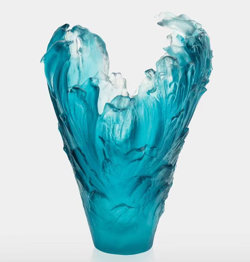 Waves Glaze Vase Ornaments，