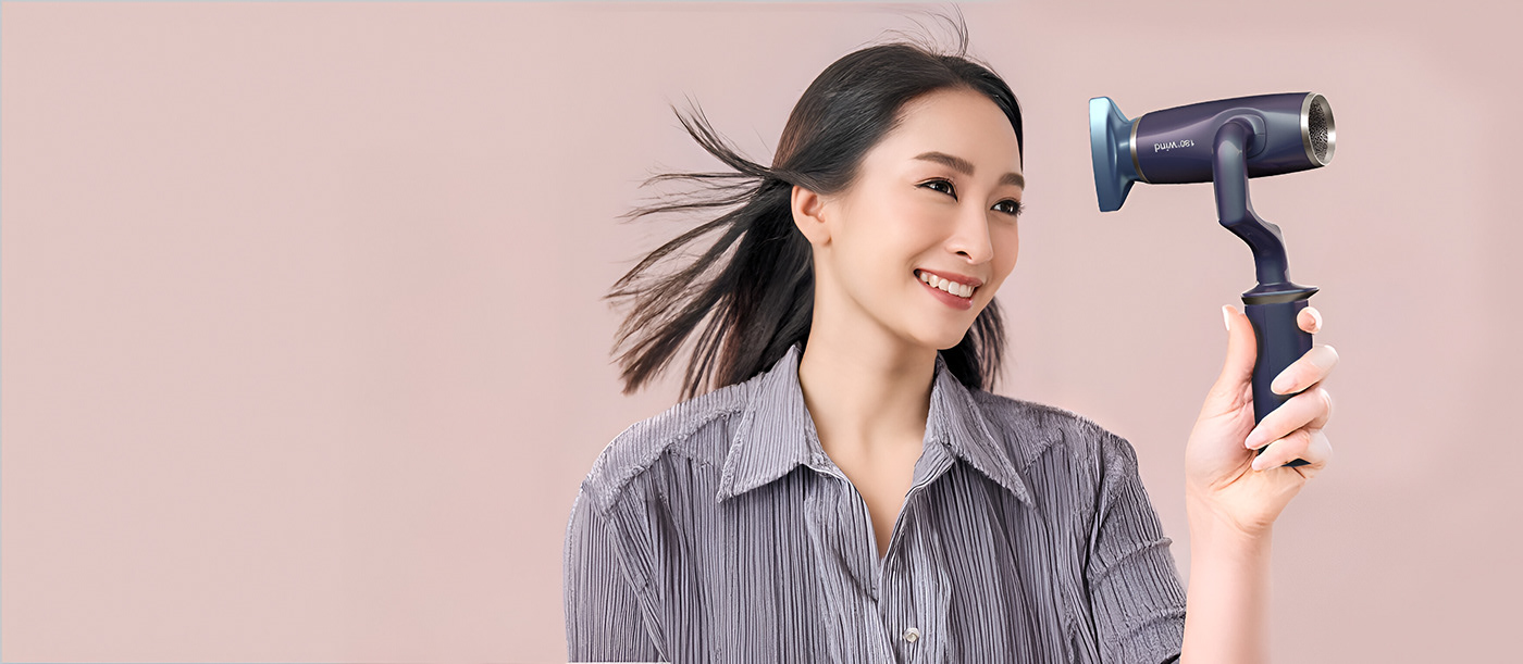 hair drier，Hair dryer 180 Wind，conceptual design，small home appliances，