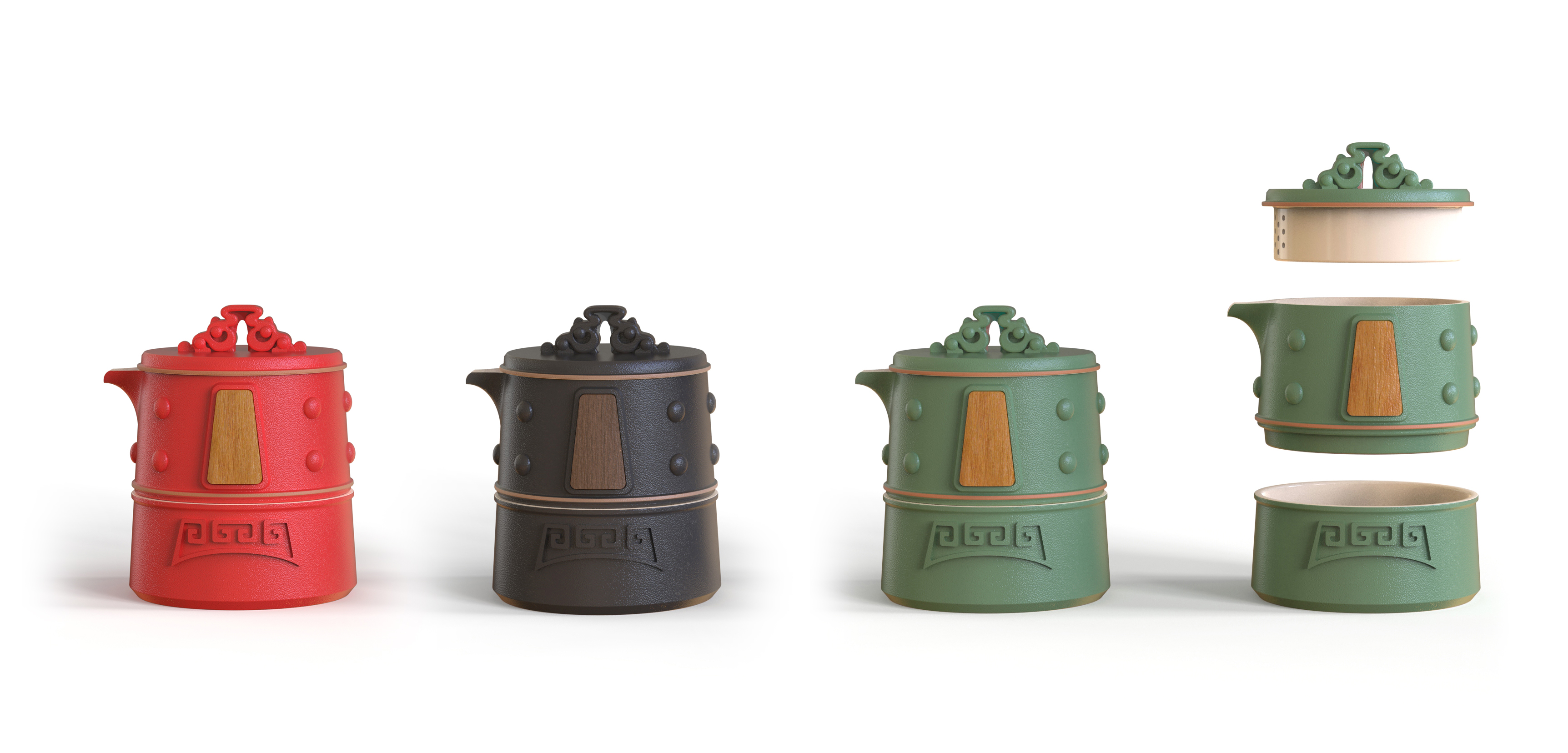 Wen Chuang; tea set; museum; gift; ceramic，