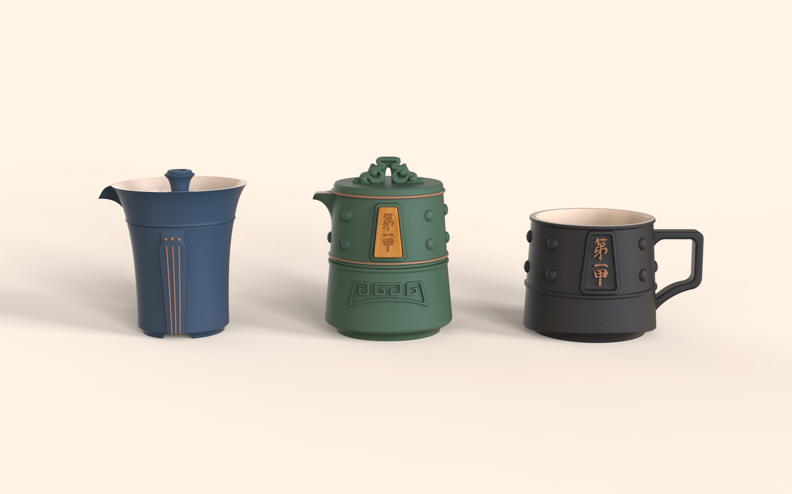 Wen Chuang; tea set; museum; gift; ceramic，