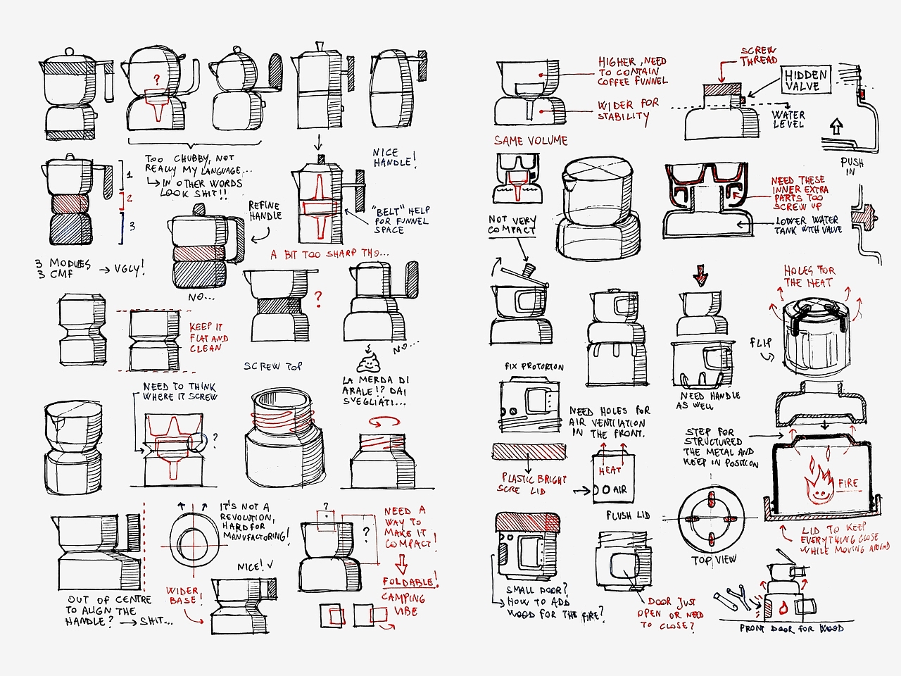 Moka-mp，Coffee pot，Camping Tools，conceptual design，