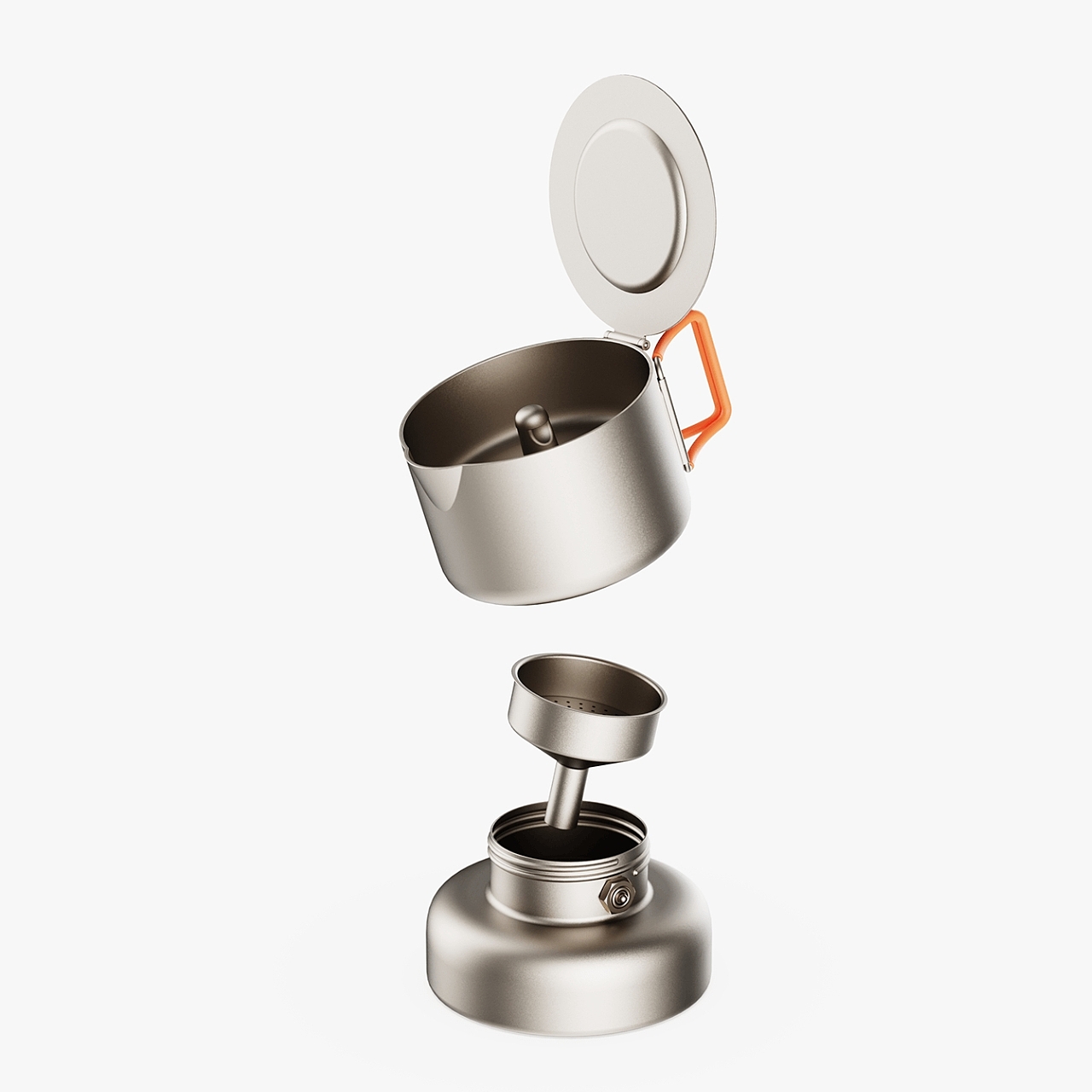 Moka-mp，Coffee pot，Camping Tools，conceptual design，