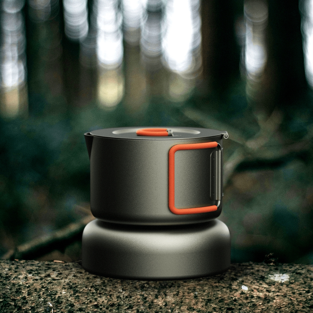 Moka-mp，Coffee pot，Camping Tools，conceptual design，