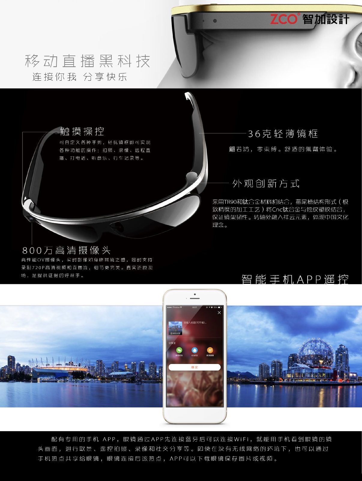 industrial design，product design，Appearance design，Structural design，Smart glasses，