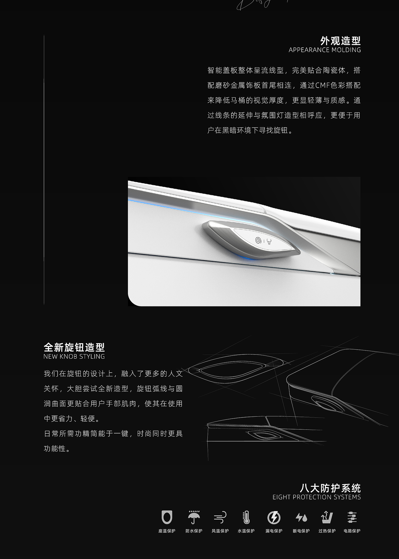 Intelligent toilet，product design，