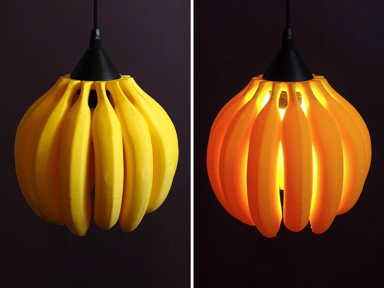 lamps and lanterns，3D printing，Banana Lamp，Lighting tools，