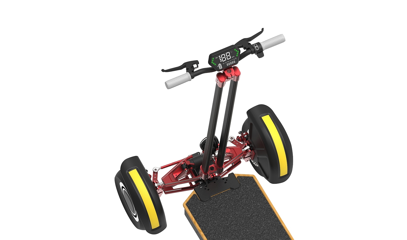 Scooter, four-wheel skateboard, off-road skateboard，