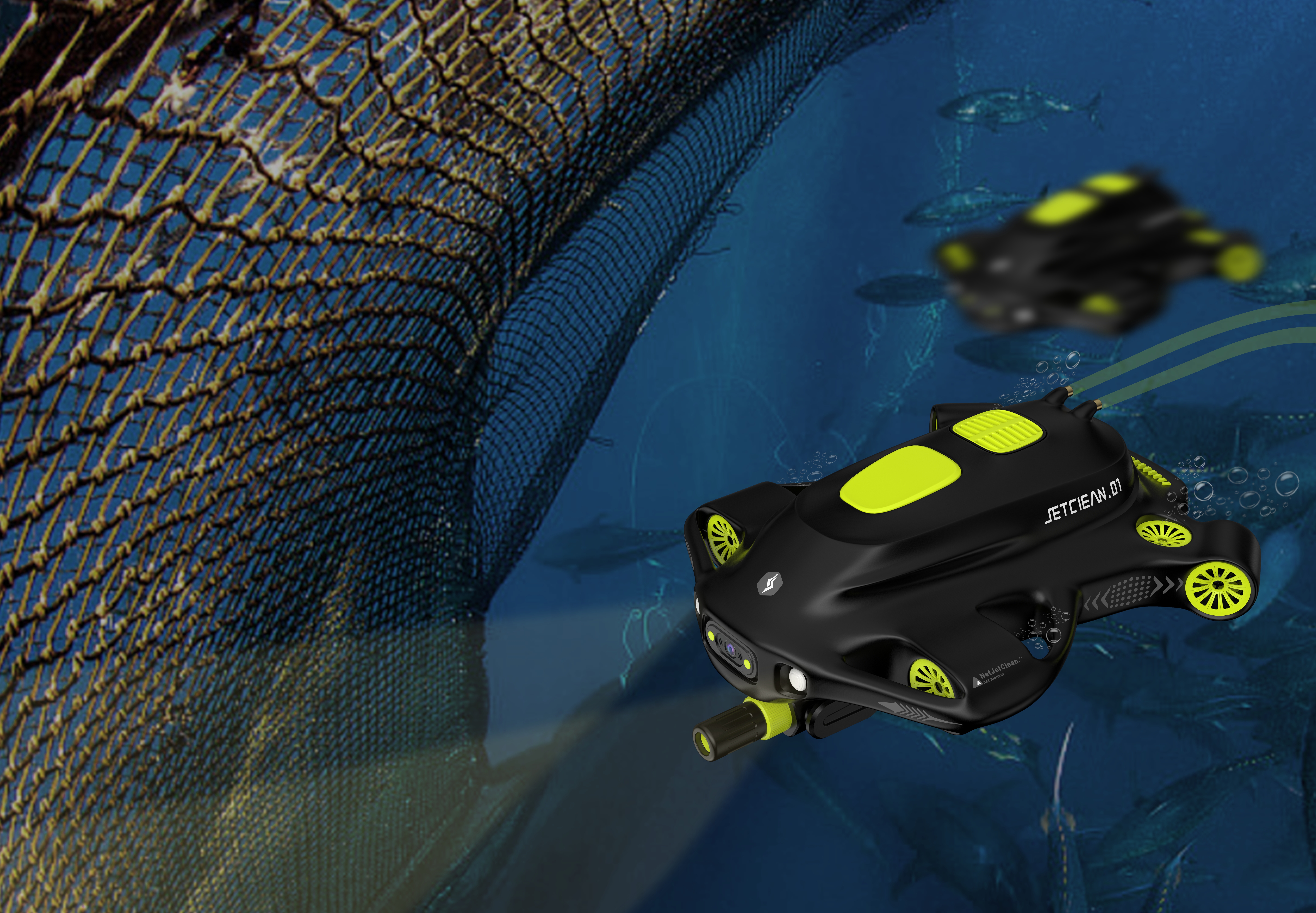 Underwater vehicle，Cleaning robot，Culture cage，