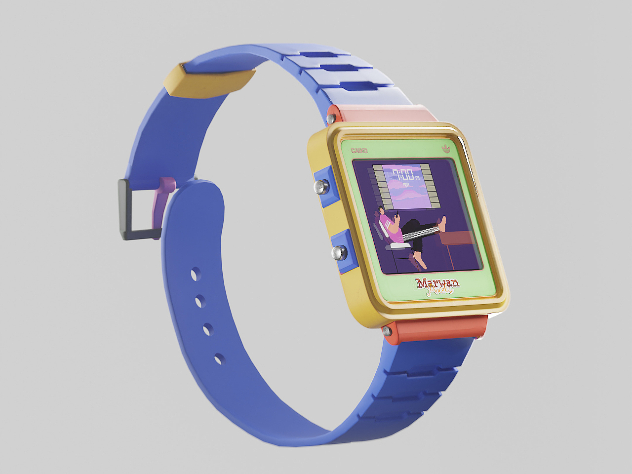 80's style.，Retro，music player ，Creative concept，