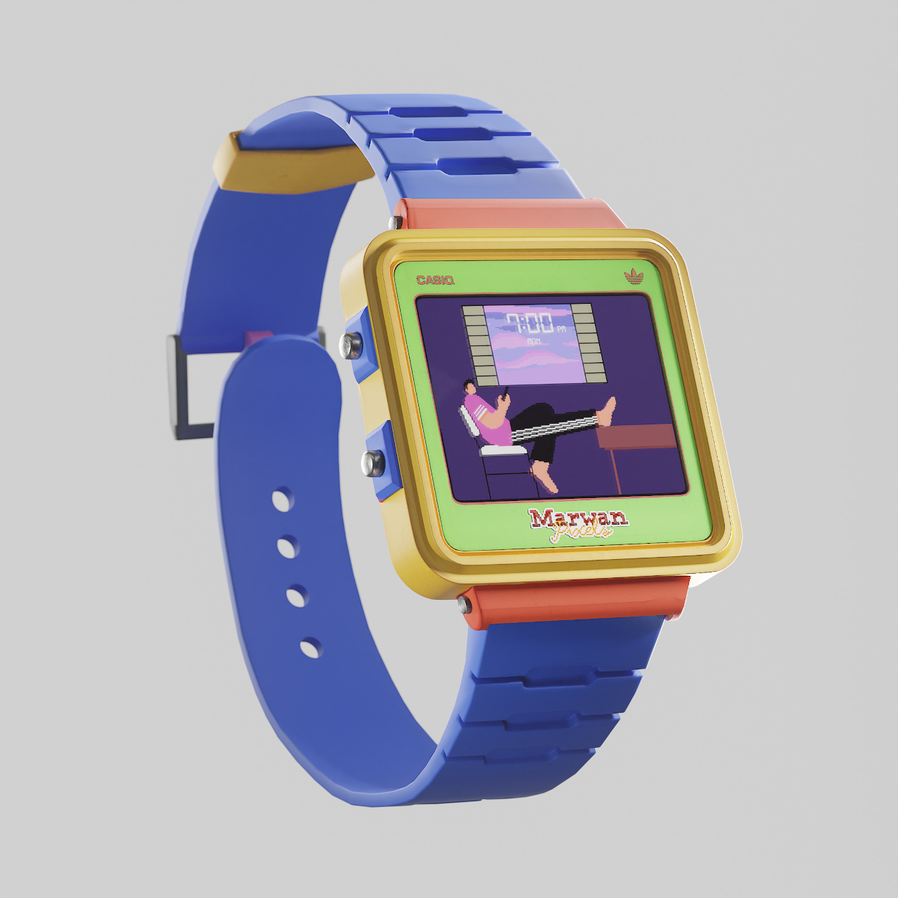 80's style.，Retro，music player ，Creative concept，