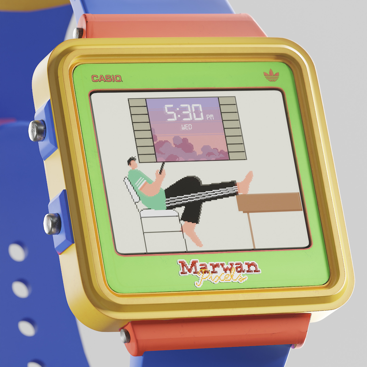 80's style.，Retro，music player ，Creative concept，