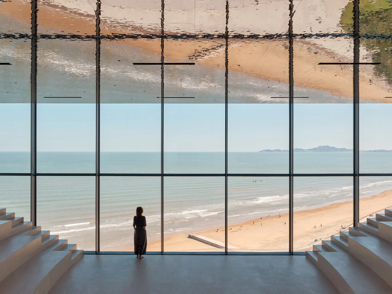 sundial，observation tower，Viewing tower，Yantai，