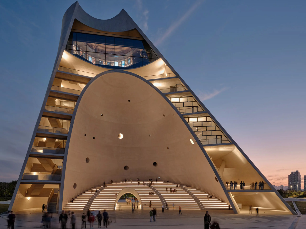sundial，observation tower，Viewing tower，Yantai，