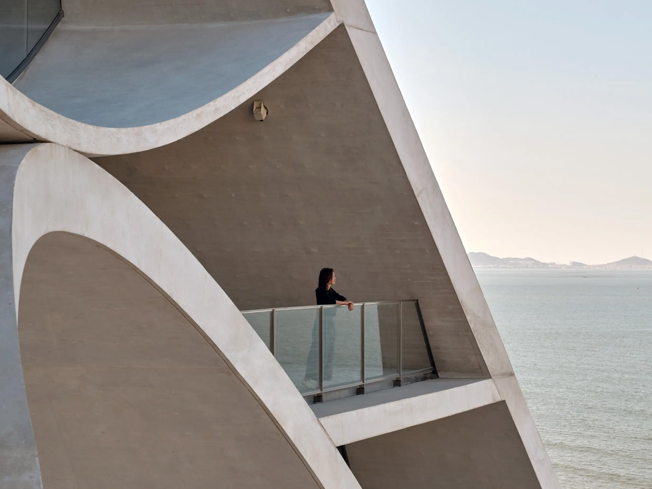 sundial，observation tower，Viewing tower，Yantai，