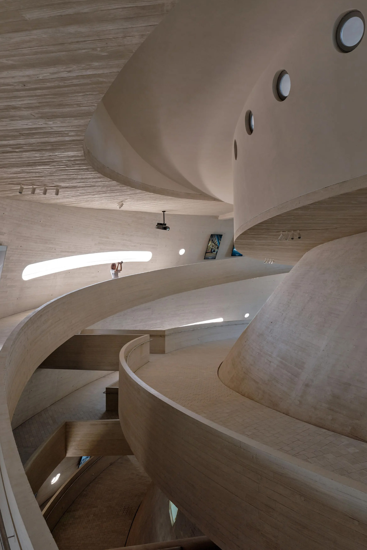 sundial，observation tower，Viewing tower，Yantai，