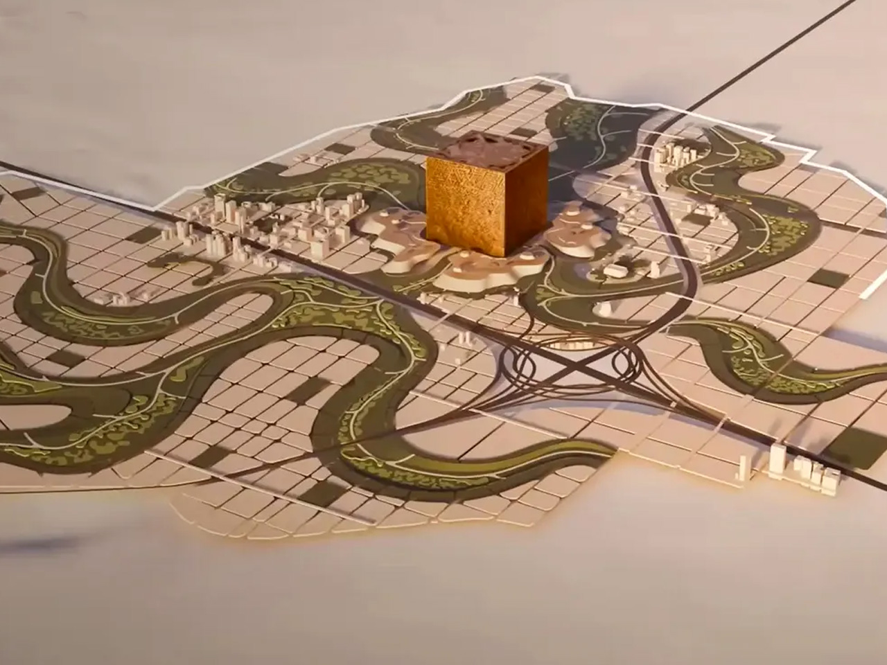 Mukaab，skyscraper，Islamic architecture，Saudi Arabia，