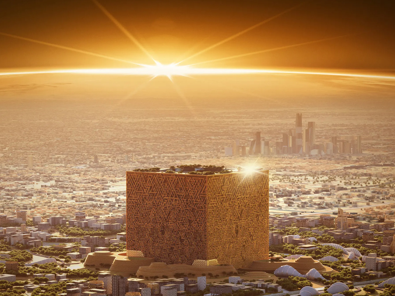 Mukaab，skyscraper，Islamic architecture，Saudi Arabia，