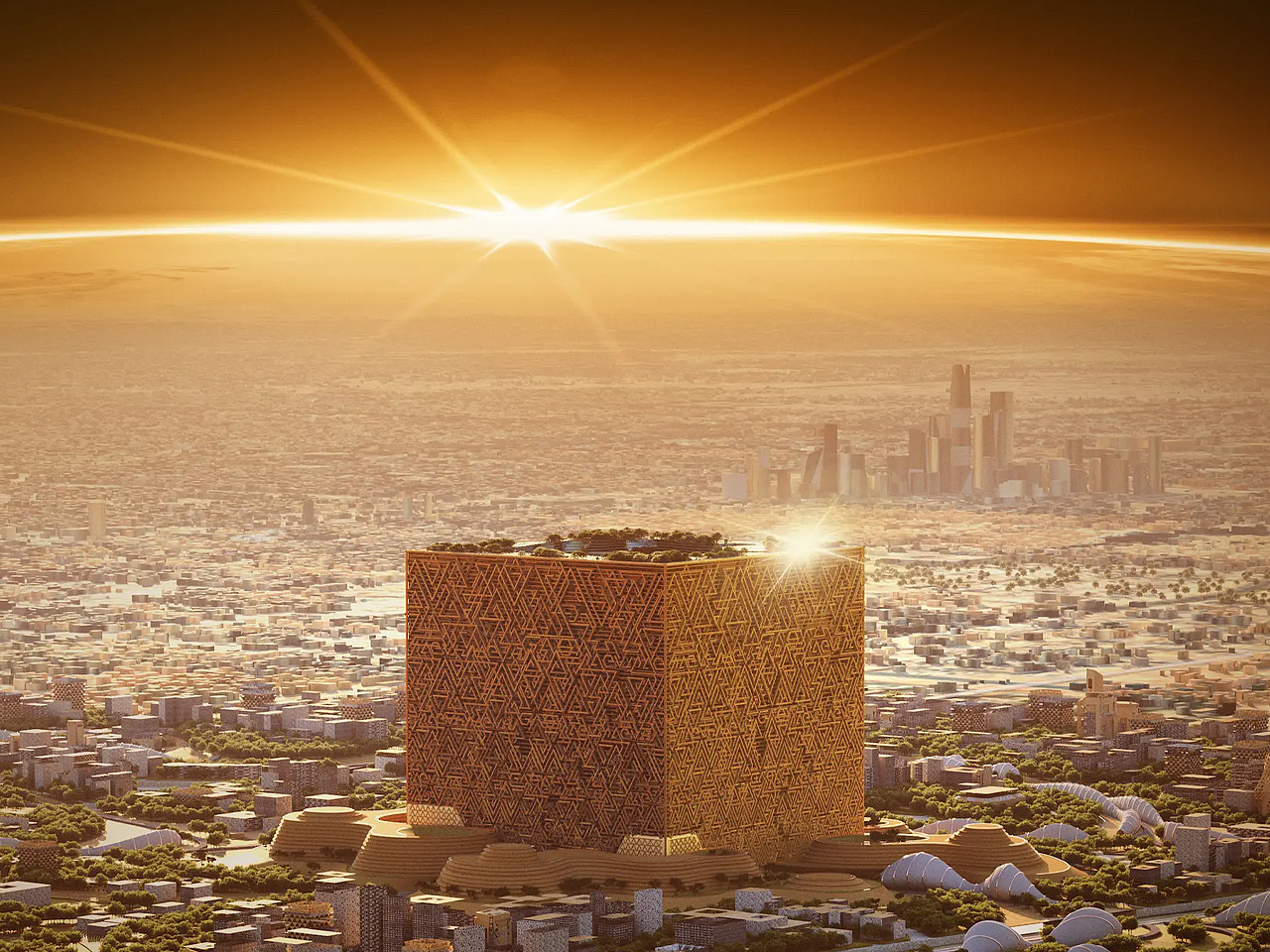 Mukaab，skyscraper，Islamic architecture，Saudi Arabia，