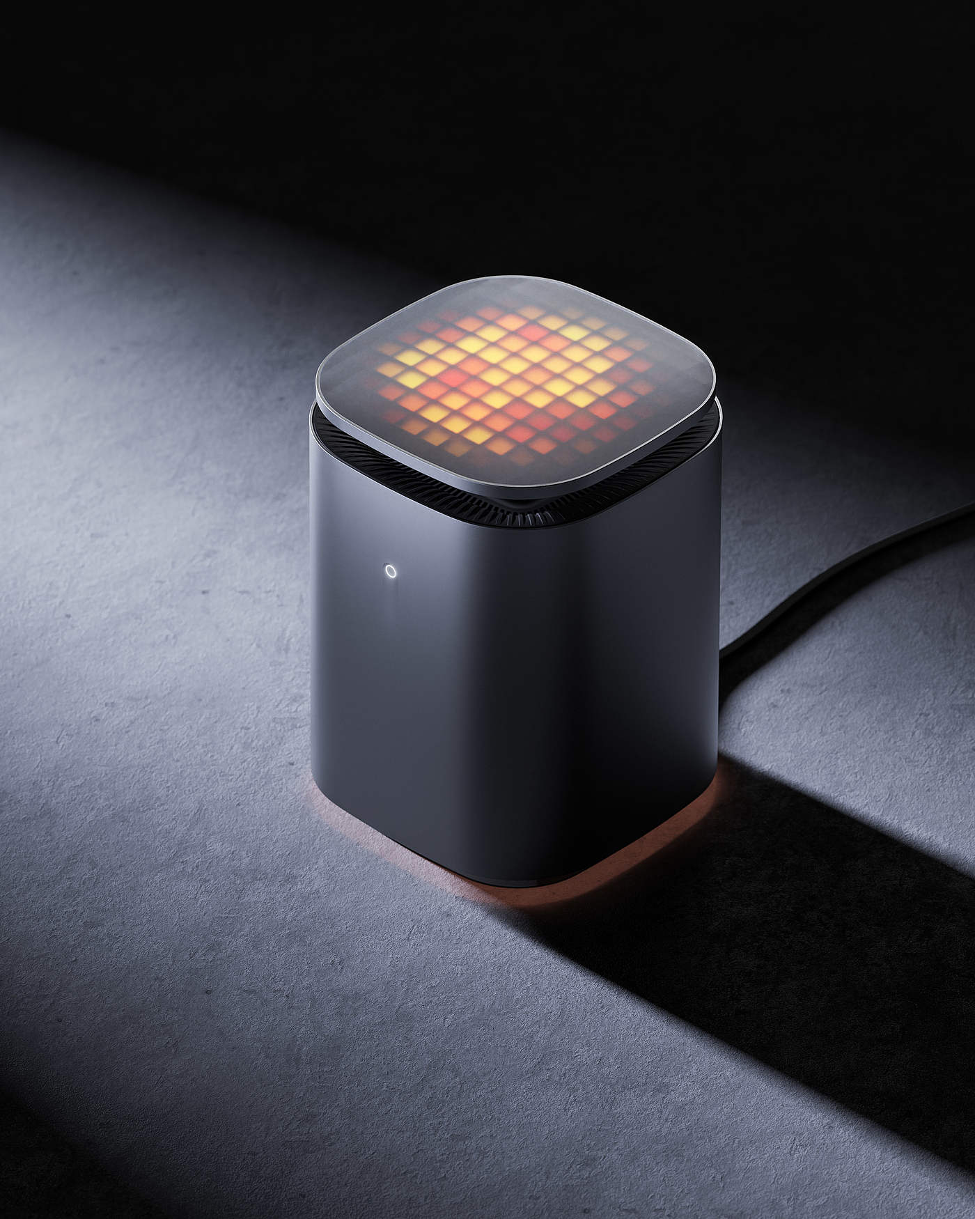 heater，Minimalist，small home appliances，Air heater，Heater，Pixel lamp，Home appliance design，industrial design，