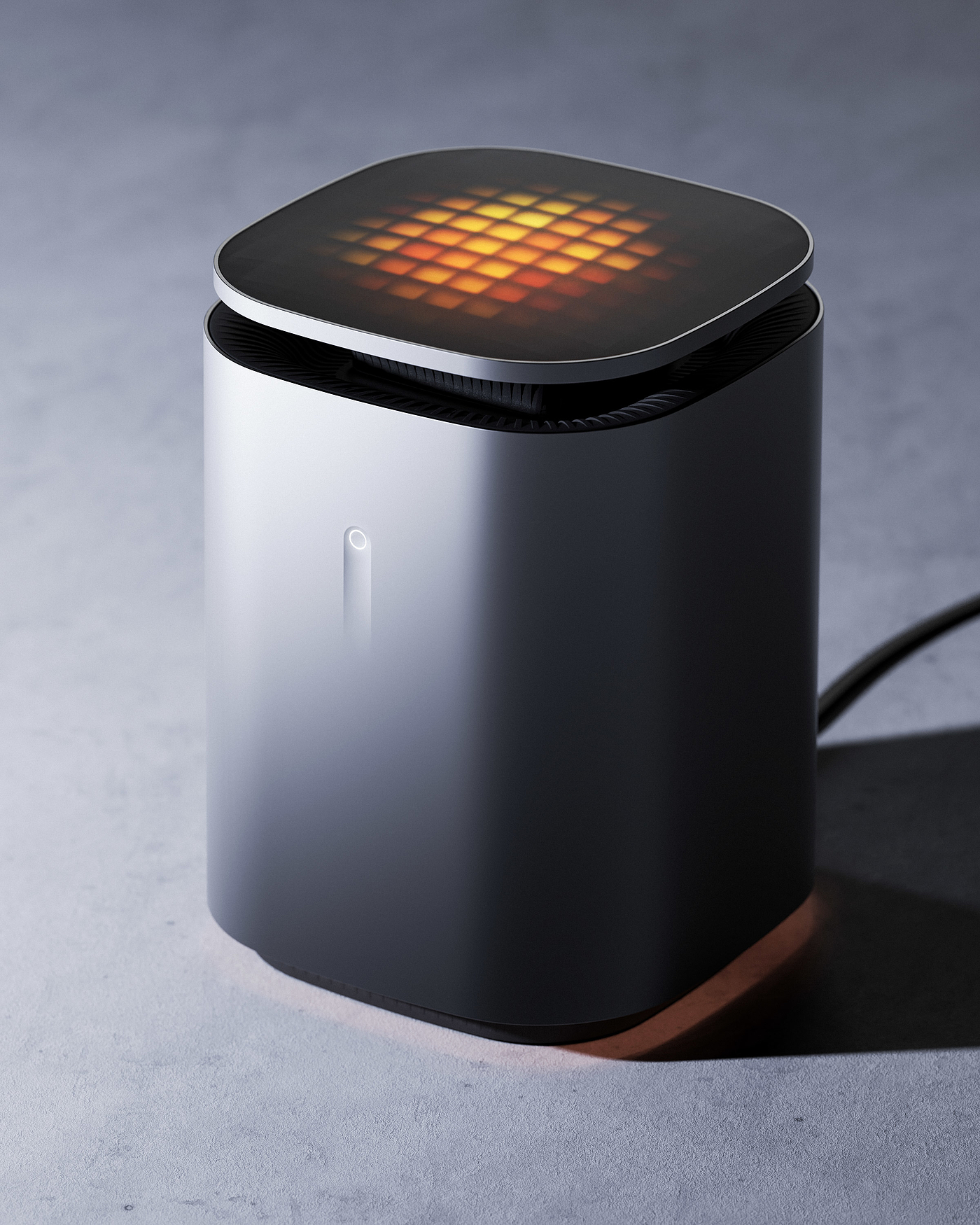 heater，Minimalist，small home appliances，Air heater，Heater，Pixel lamp，Home appliance design，industrial design，