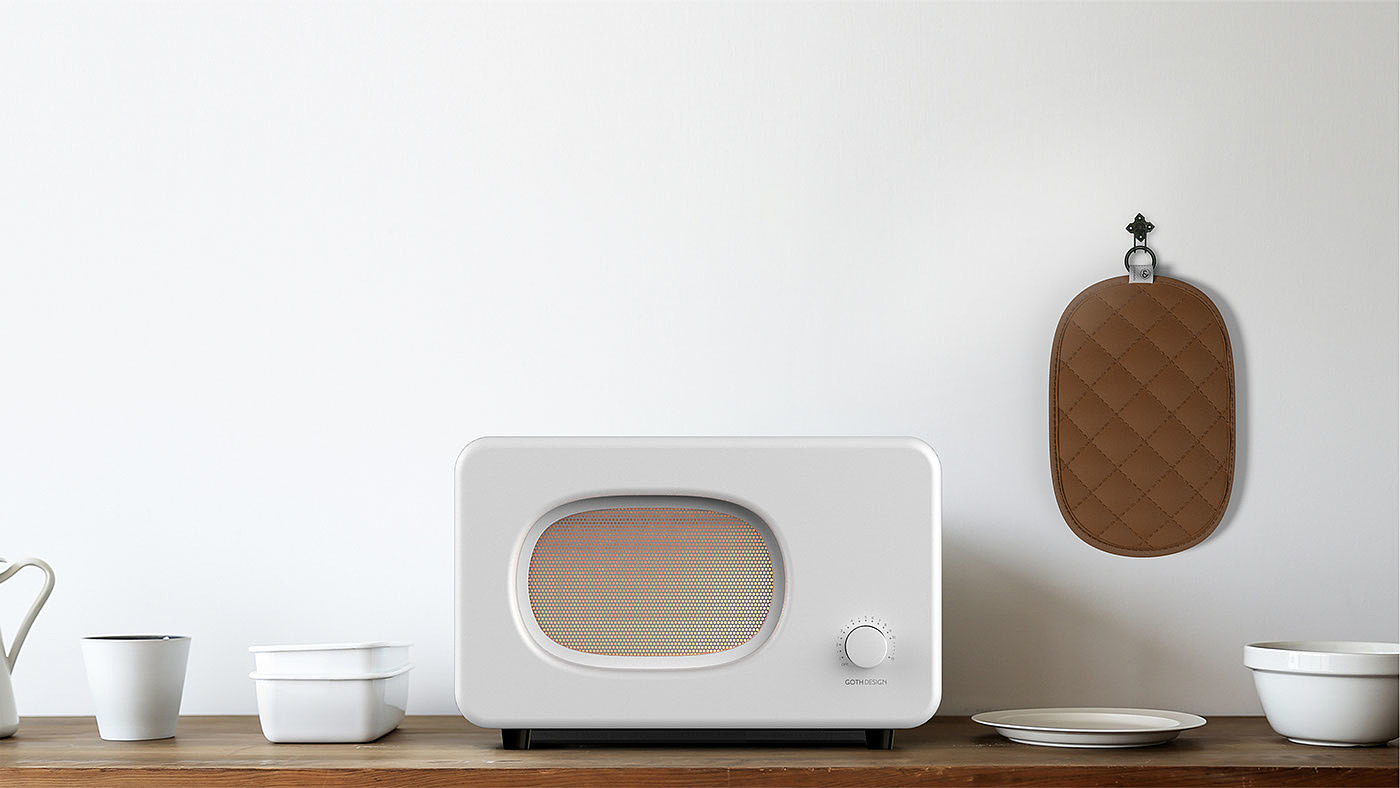 Microwave Oven，Household appliances，modelling，kitchen，