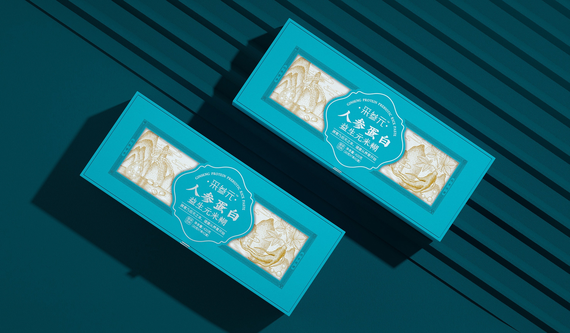 Packaging Design of Ginseng Protein Gift Box，